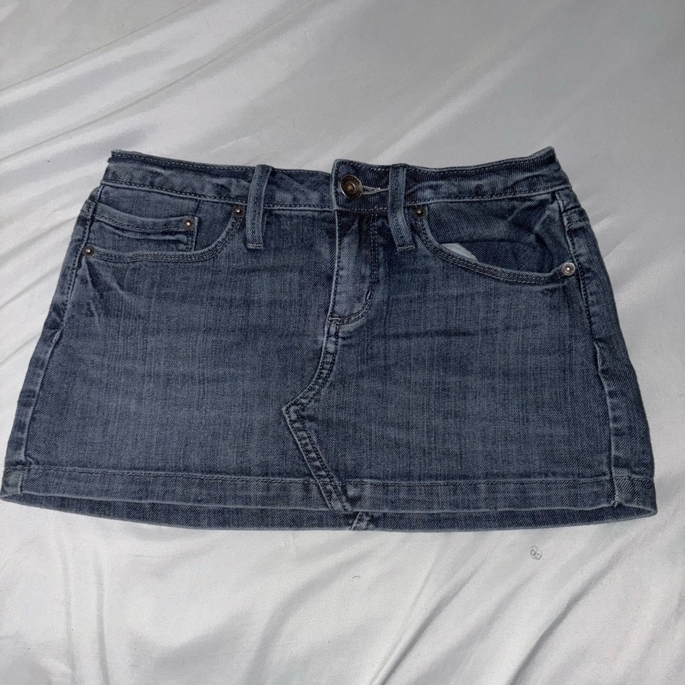 Classic Blue Denim Mini Skirt